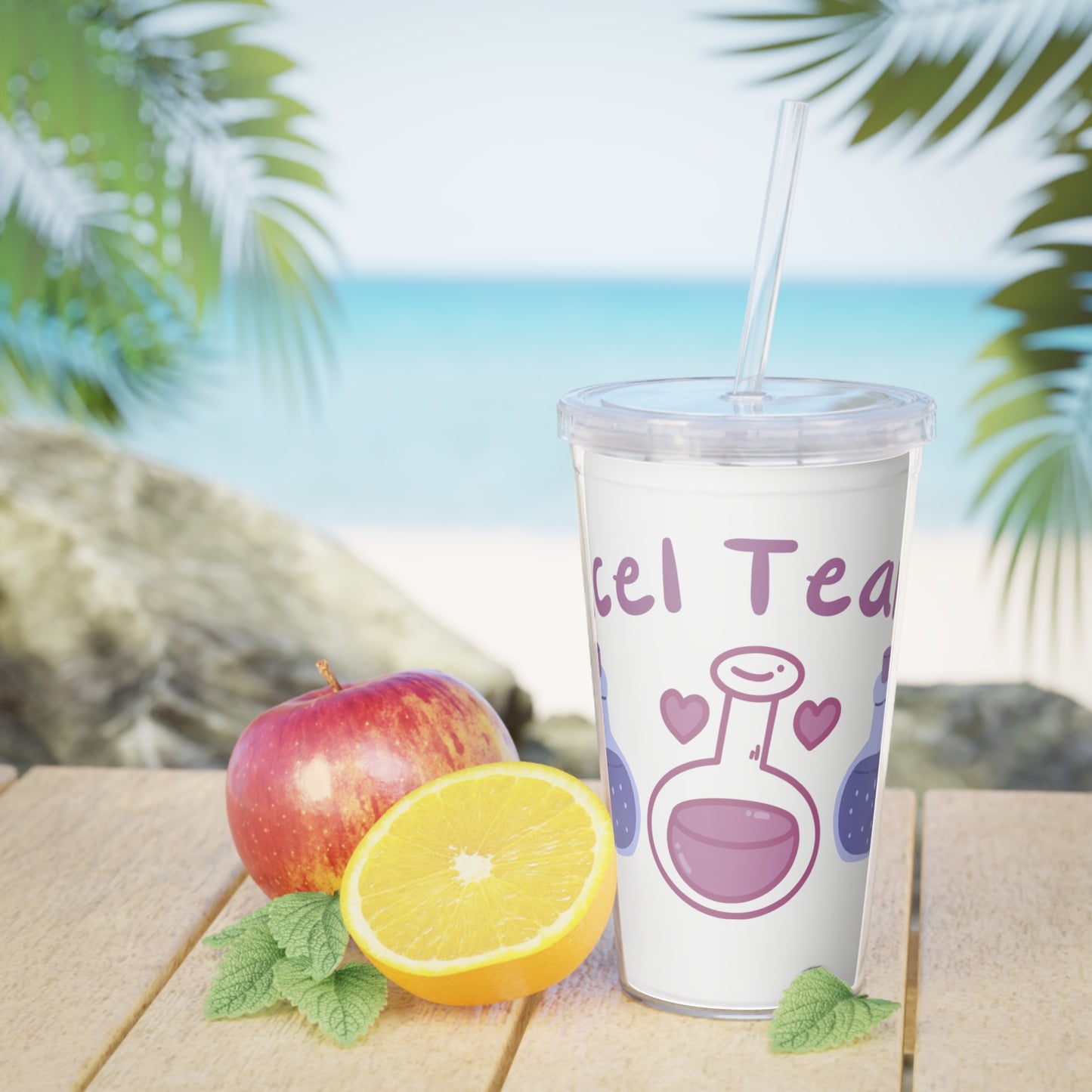 Incel Tears Plastic Tumbler with Straw