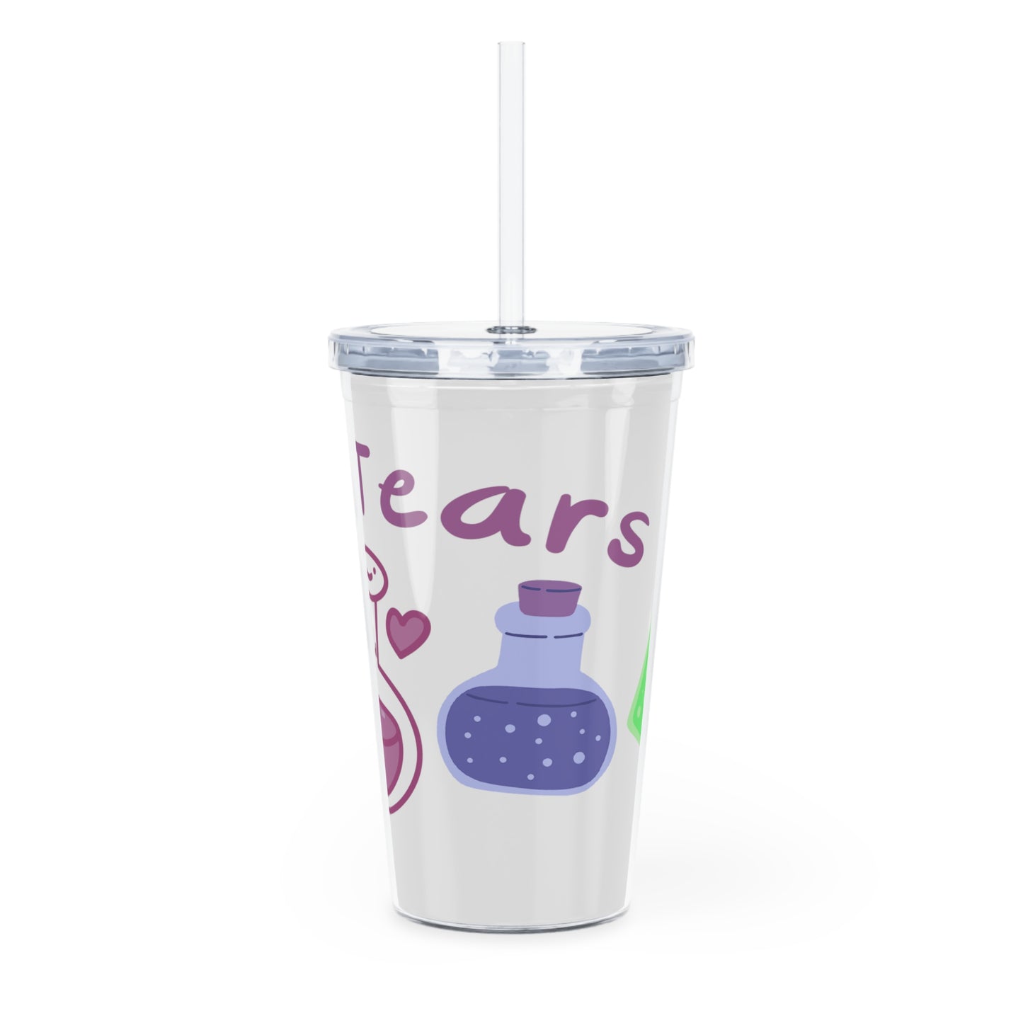Incel Tears Plastic Tumbler with Straw