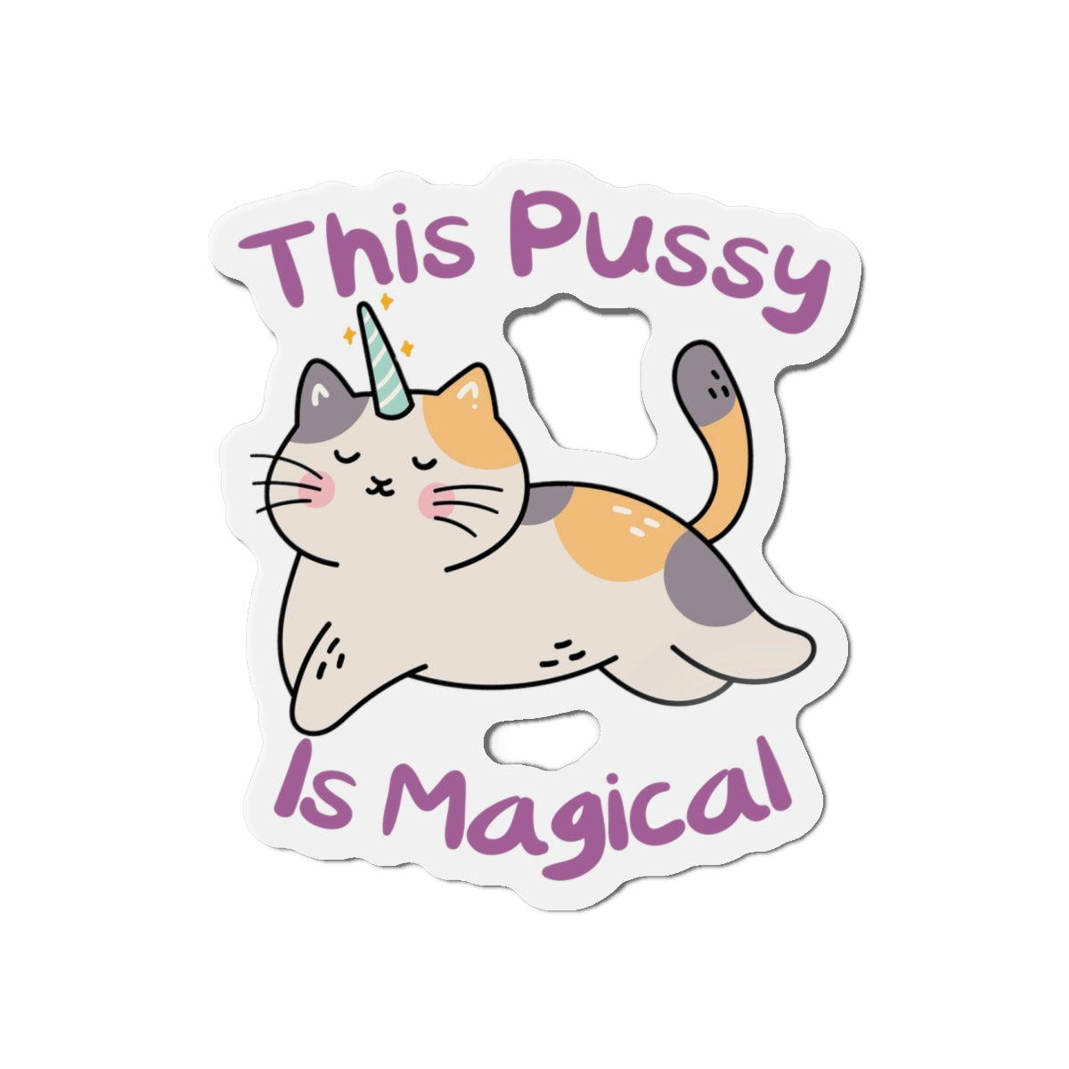 Magic Cat Die-Cut Magnets