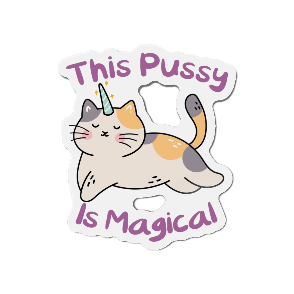 Magic Cat Die-Cut Magnets