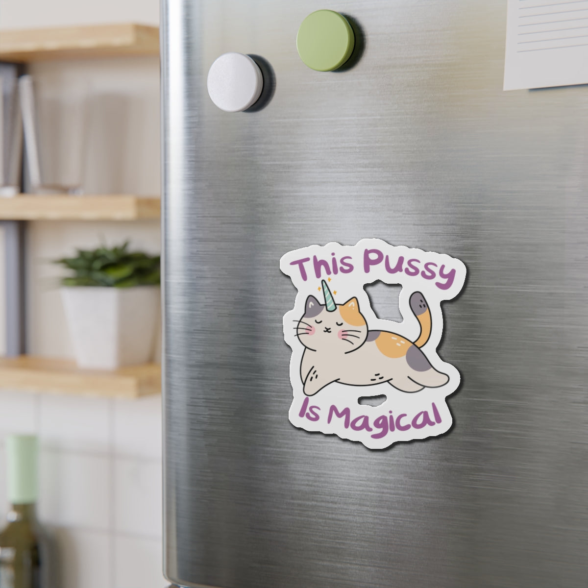 Magic Cat Die-Cut Magnets