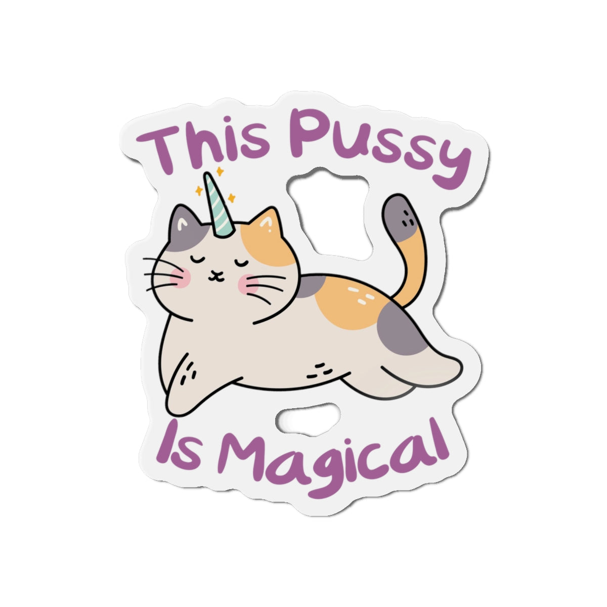 Magic Cat Die-Cut Magnets