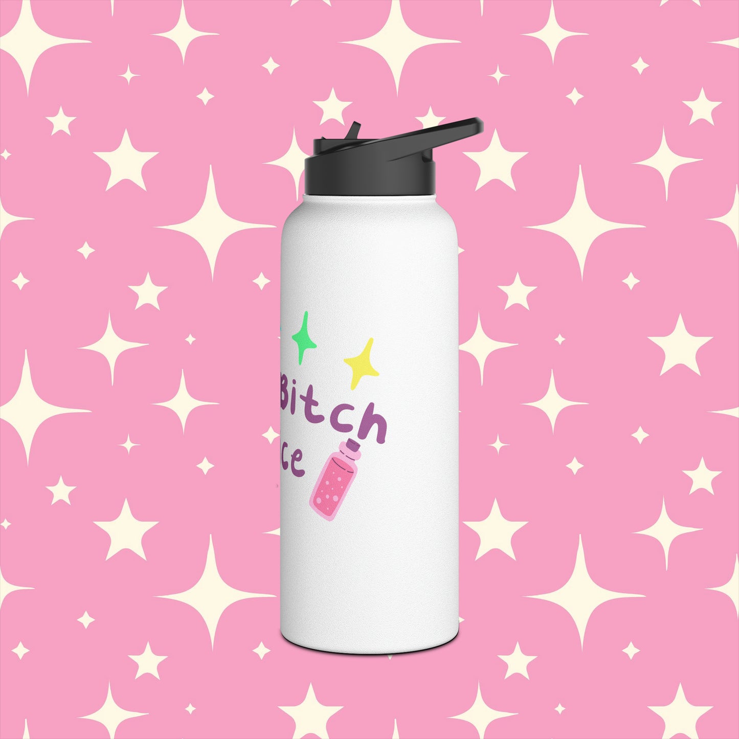 Dumb Bitch Juice Stainless Steel Water Bottle with Standard Lid