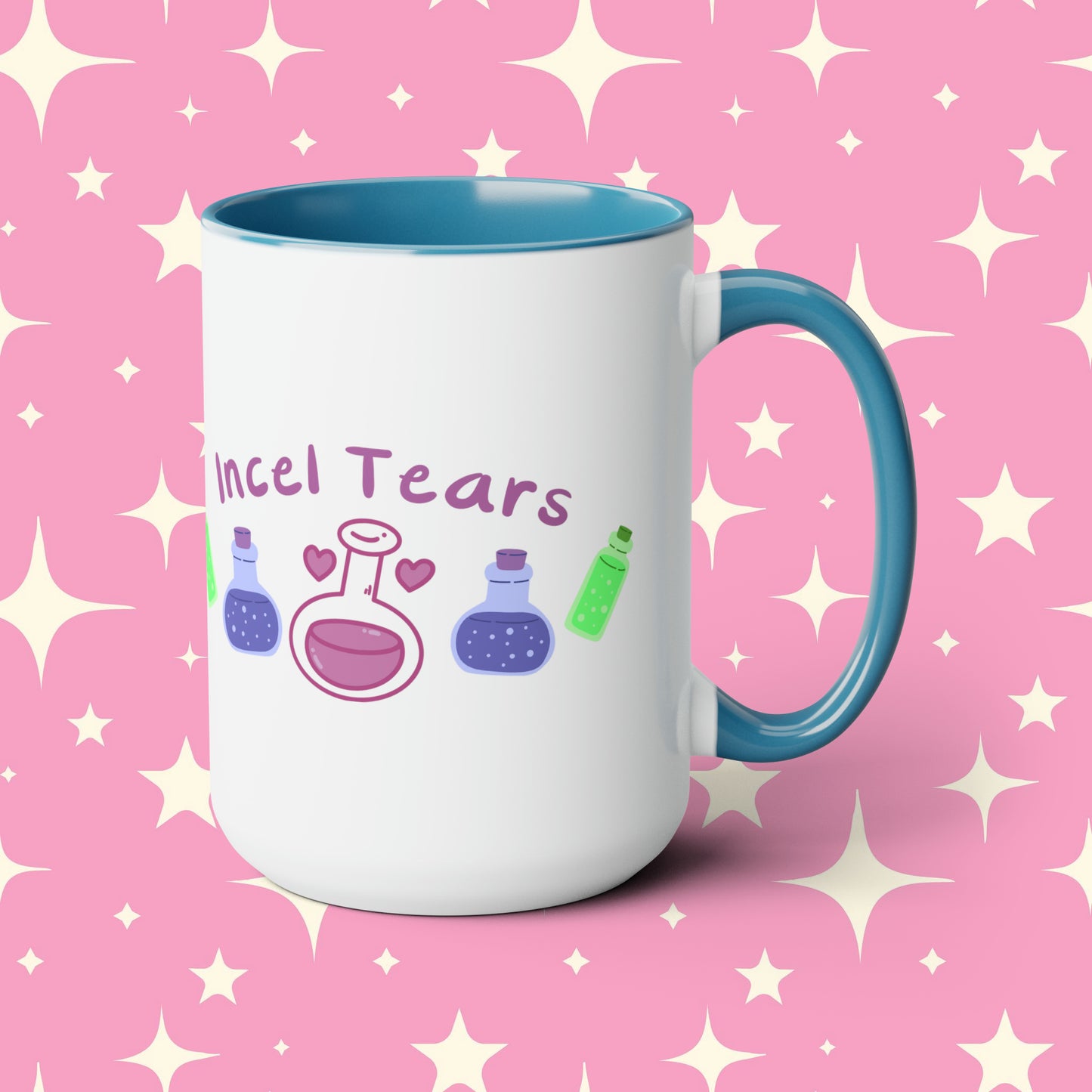 Incel Tears Two-Tone Coffee Mugs, 15oz