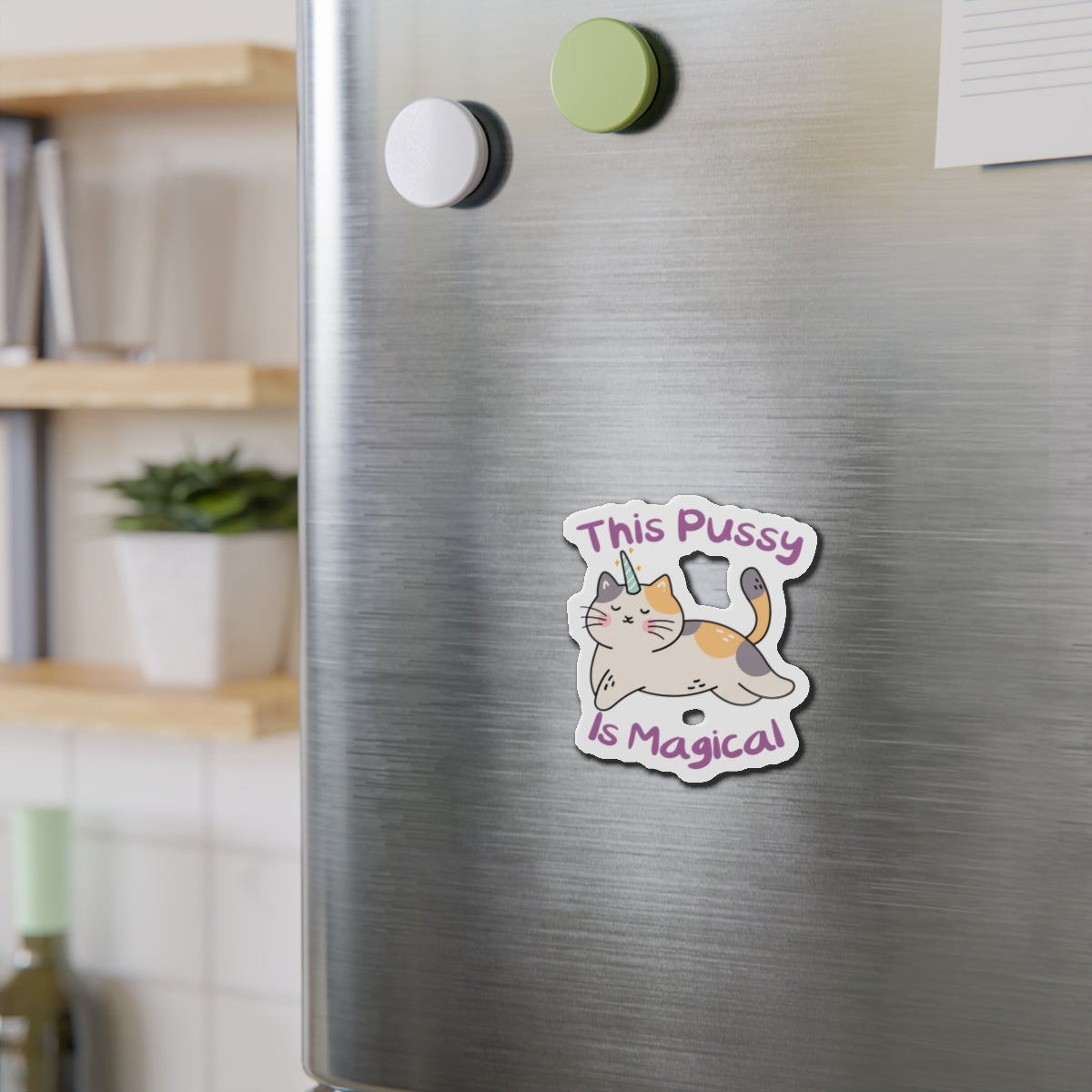 Magic Cat Die-Cut Magnets