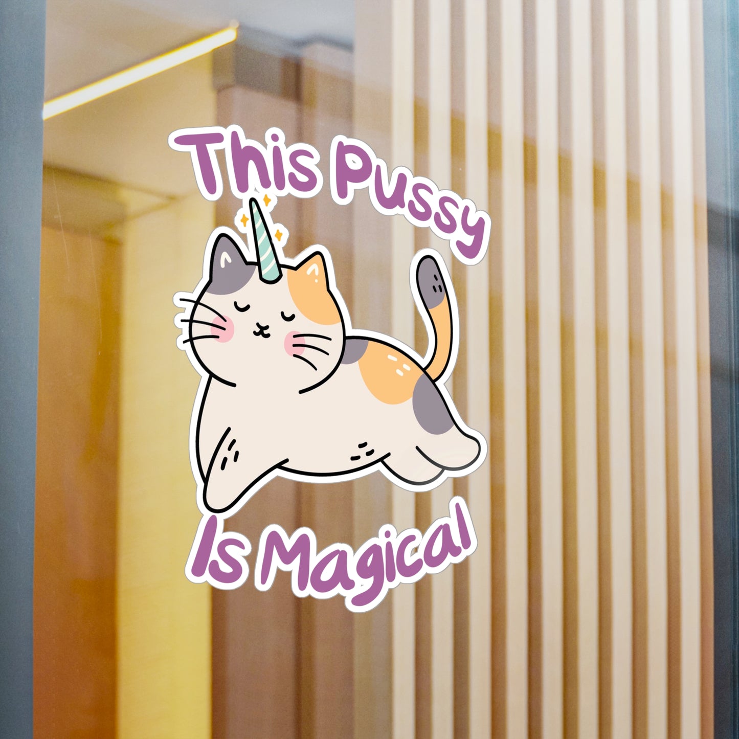 Magic Cat Kiss-Cut Vinyl Decals