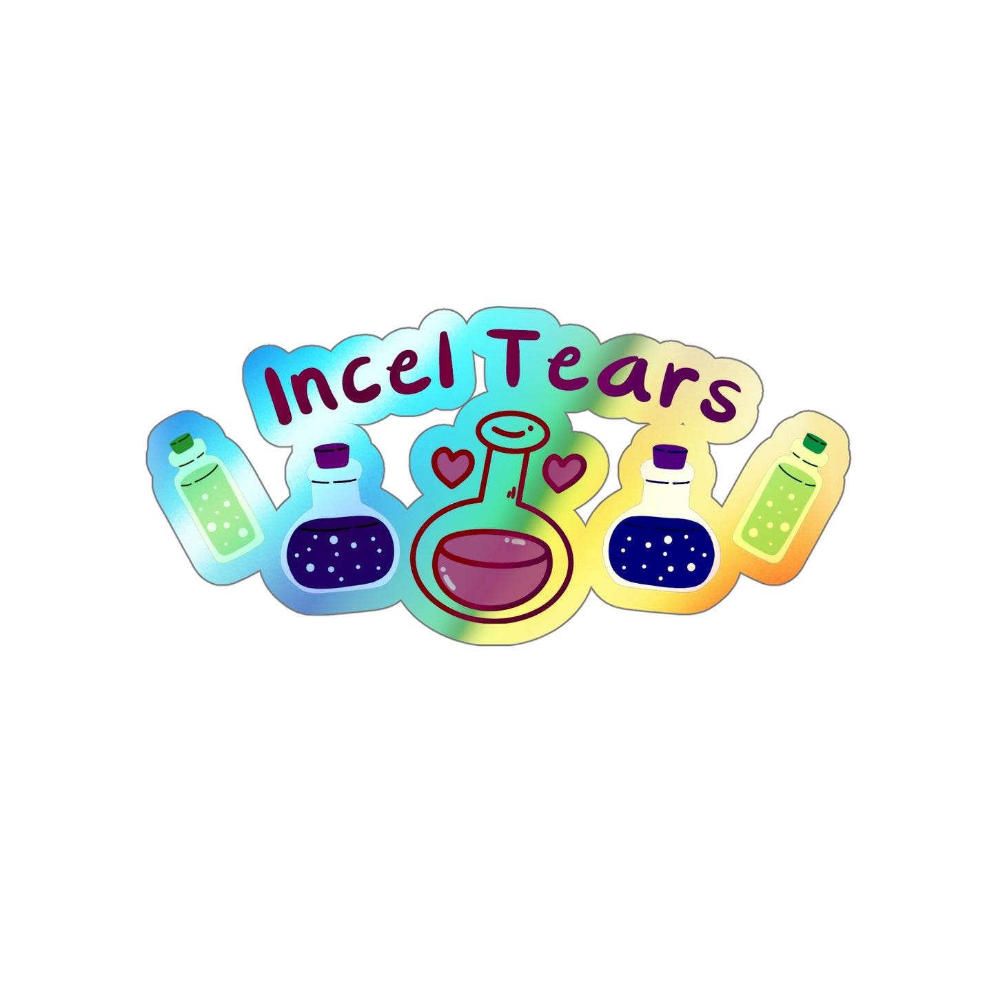 Incel Tears Holographic Die-cut Stickers