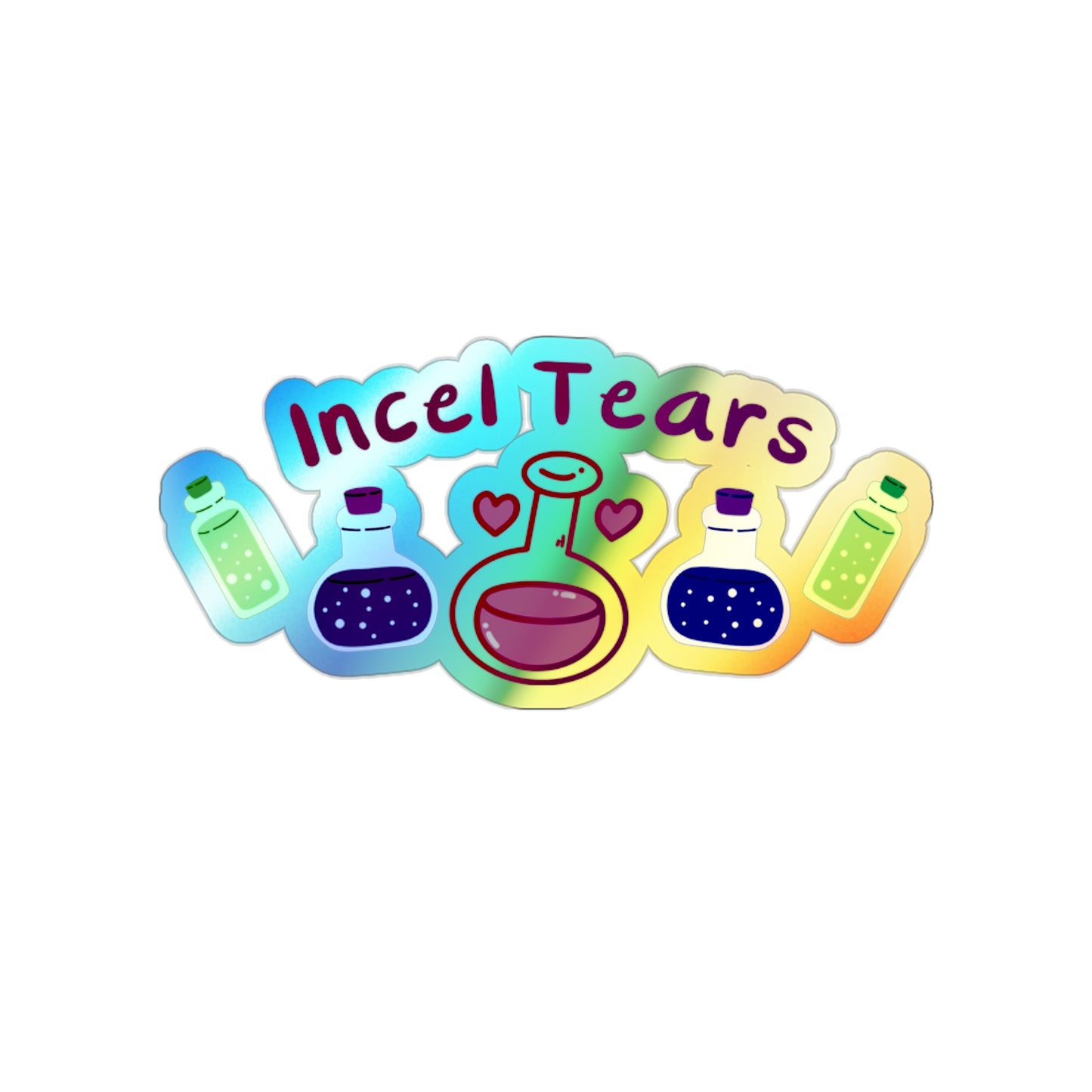 Incel Tears Holographic Die-cut Stickers