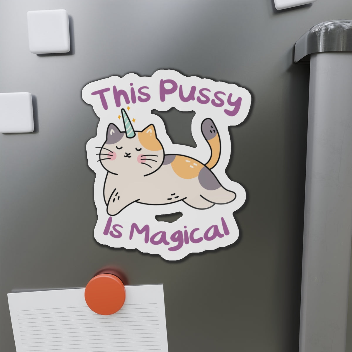 Magic Cat Die-Cut Magnets