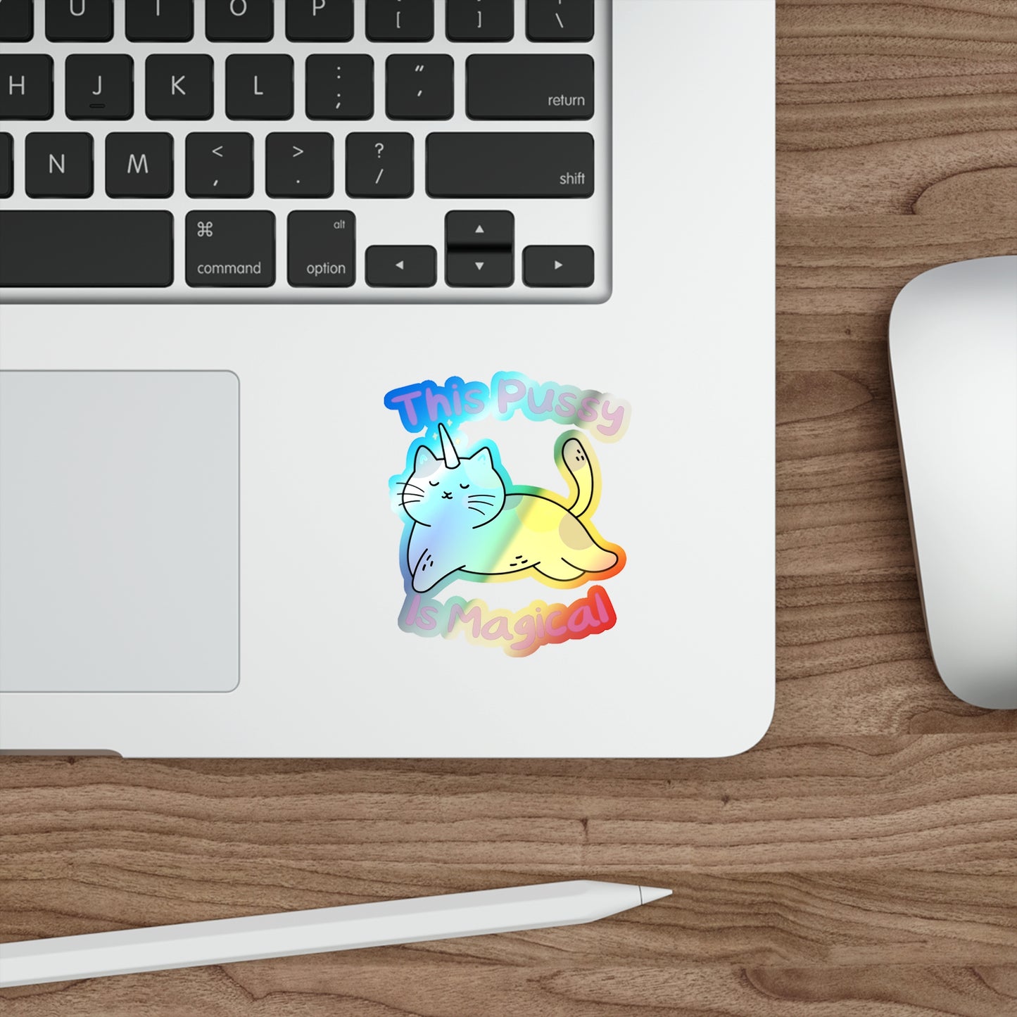 Magic Cat Holographic Die-cut Stickers