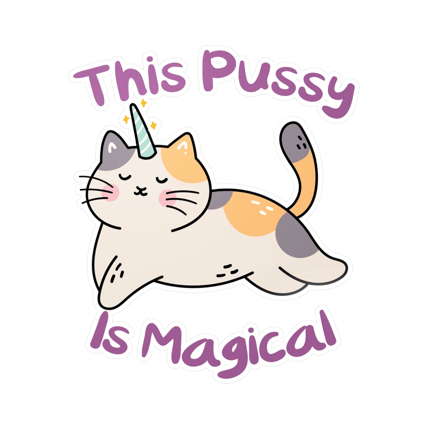 Magic Cat Kiss-Cut Vinyl Decals