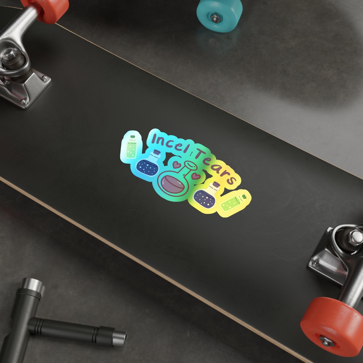 Incel Tears Holographic Die-cut Stickers