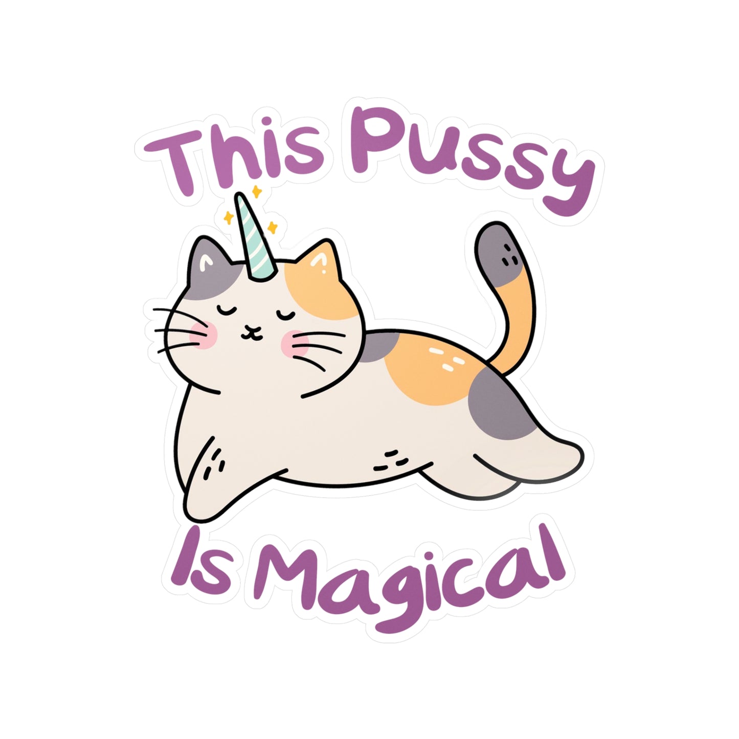 Magic Cat Kiss-Cut Vinyl Decals