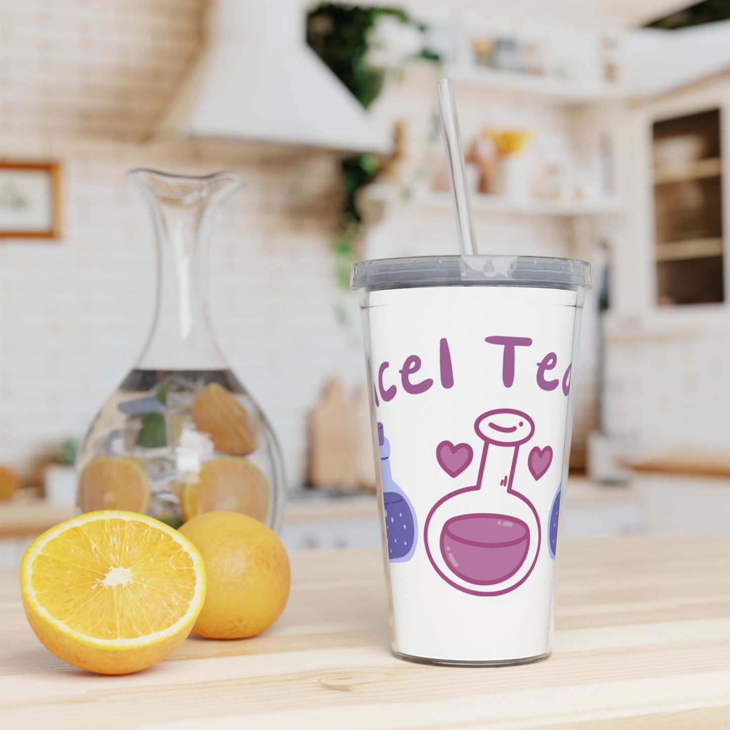 Incel Tears Plastic Tumbler with Straw