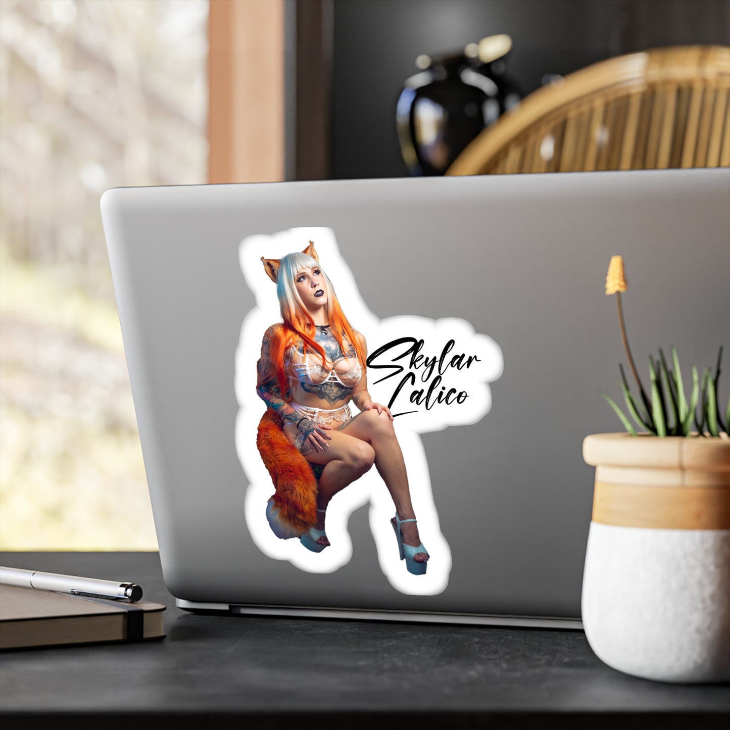 White Fox Vinyl stickers