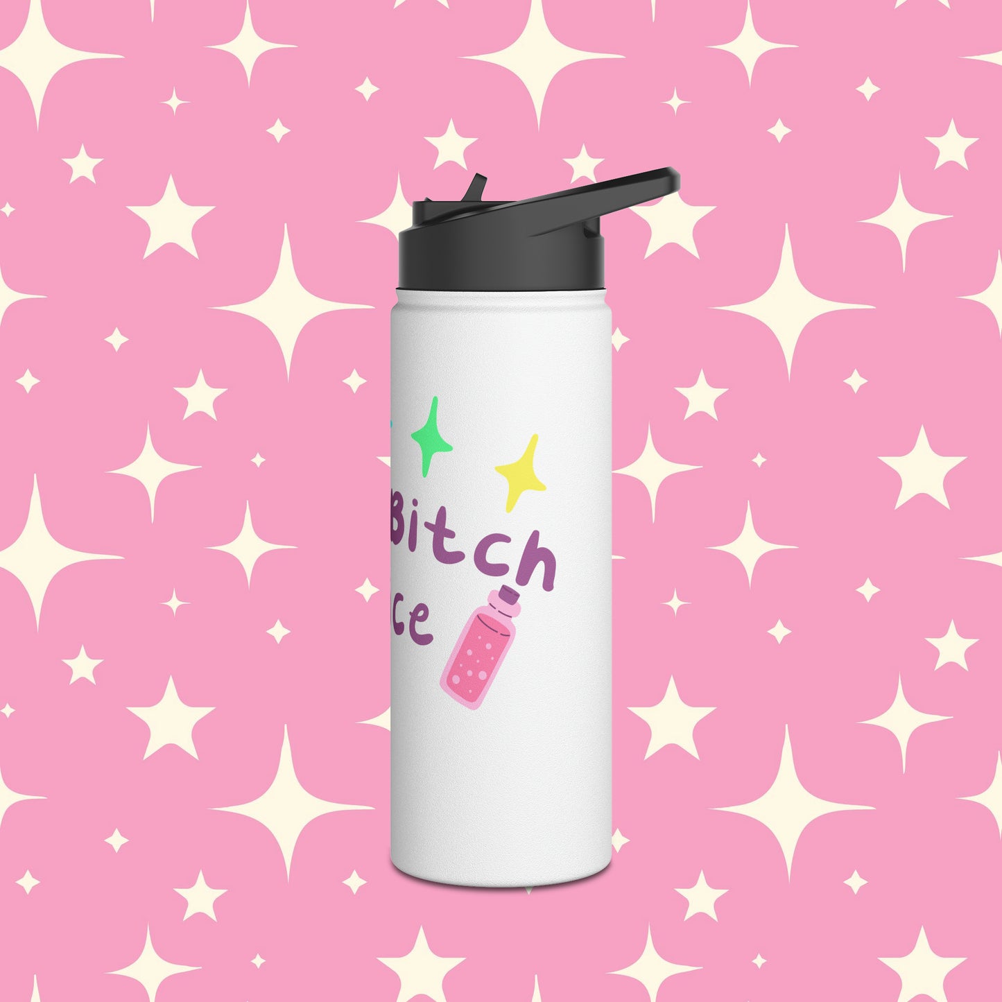 Dumb Bitch Juice Stainless Steel Water Bottle with Standard Lid