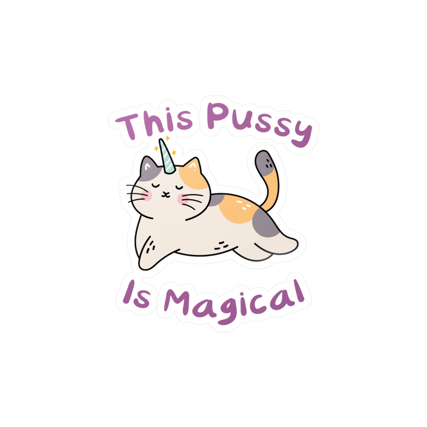 Magic Cat Kiss-Cut Vinyl Decals