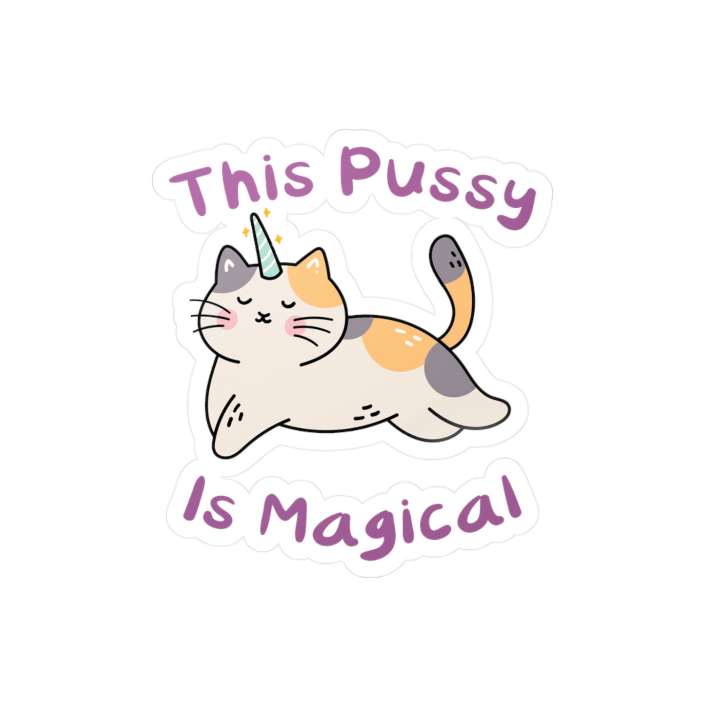 Magic Cat Kiss-Cut Vinyl Decals