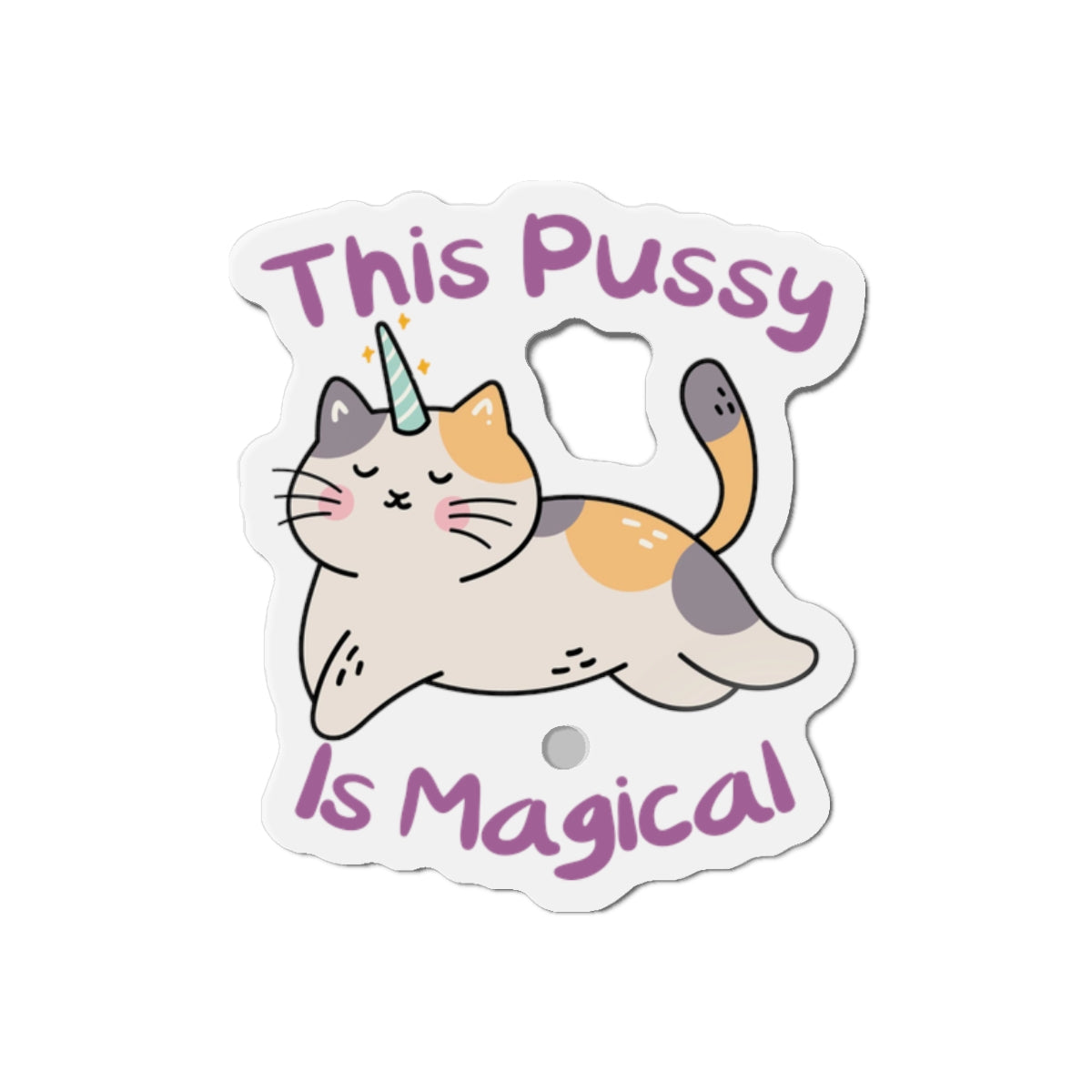 Magic Cat Die-Cut Magnets