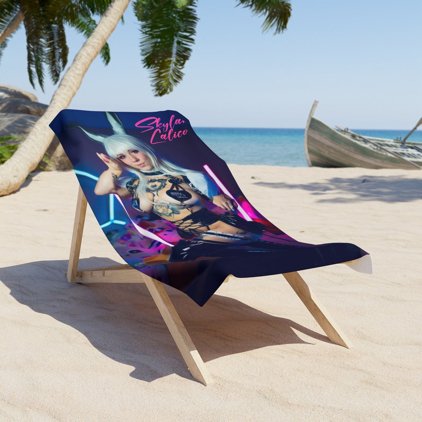 Bunny Maid Beach Towel