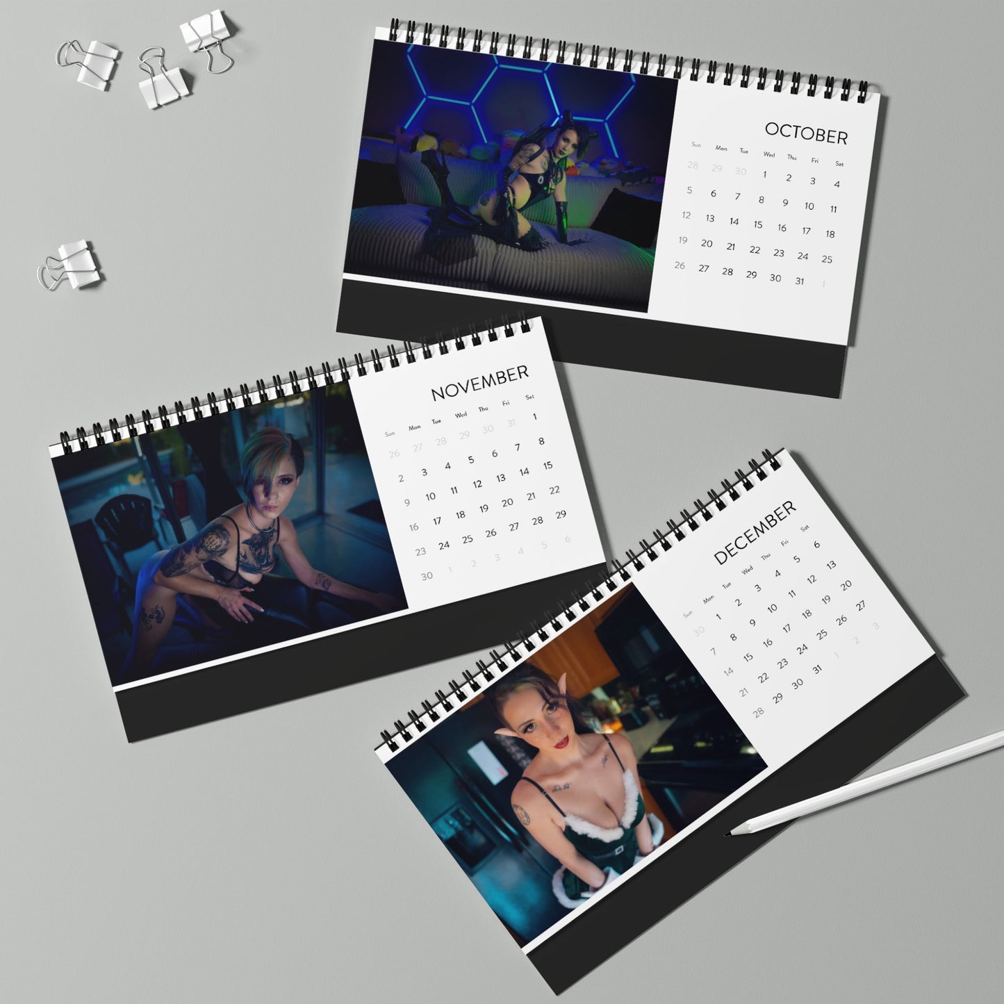 Desktop Calendar (2025 grid)