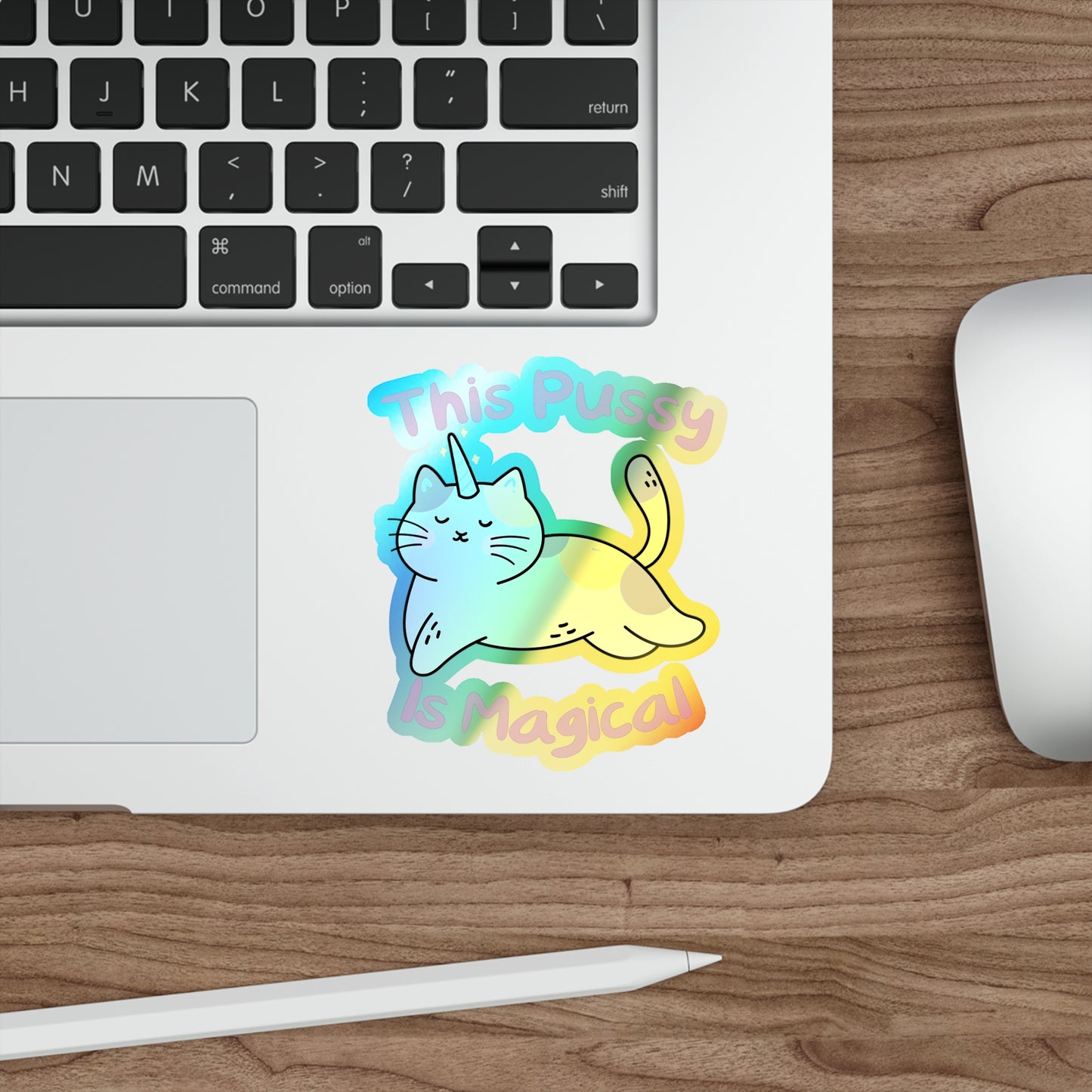 Magic Cat Holographic Die-cut Stickers