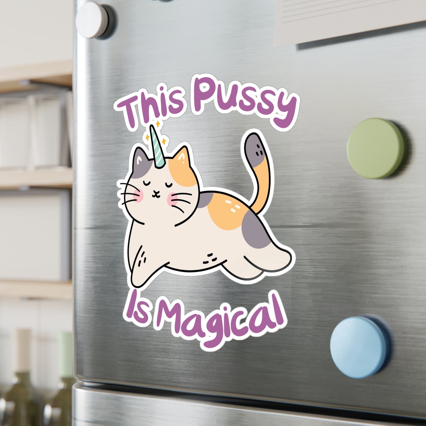 Magic Cat Kiss-Cut Vinyl Decals