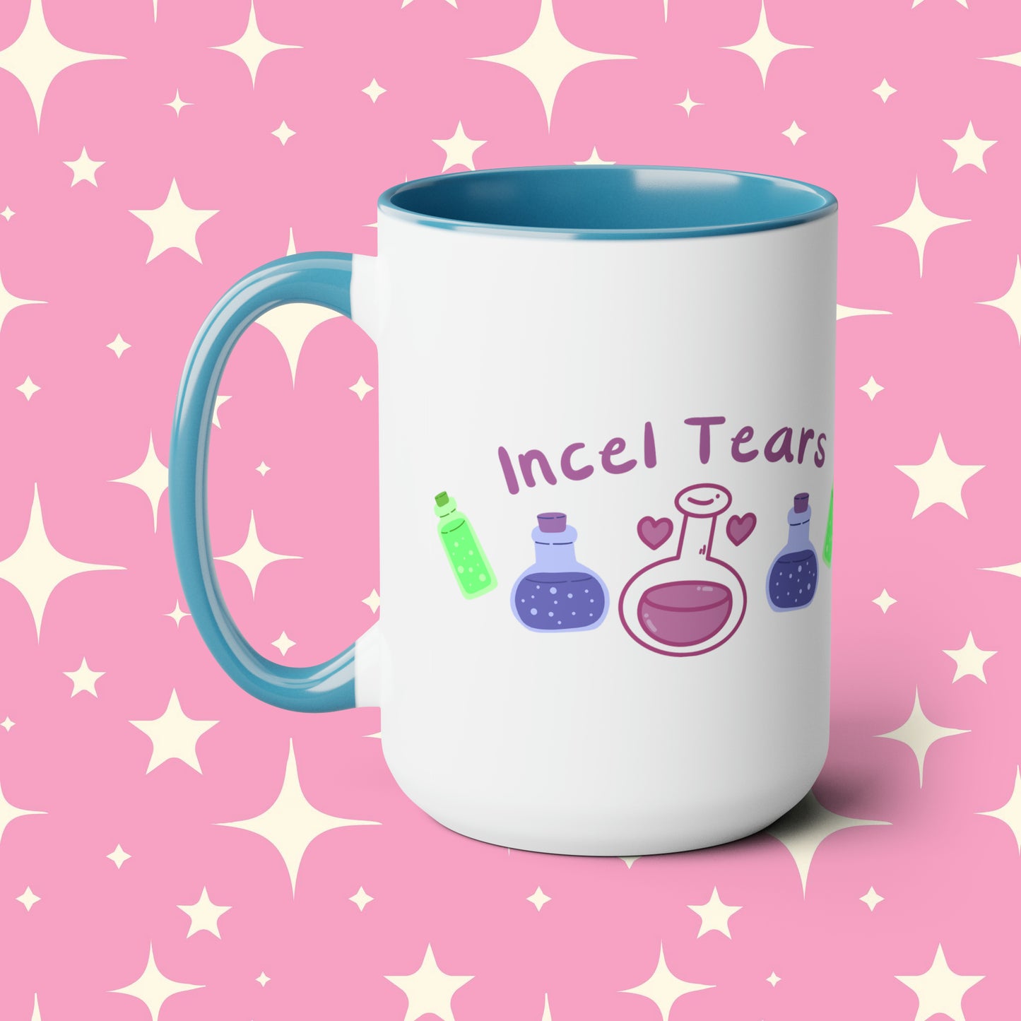 Incel Tears Two-Tone Coffee Mugs, 15oz
