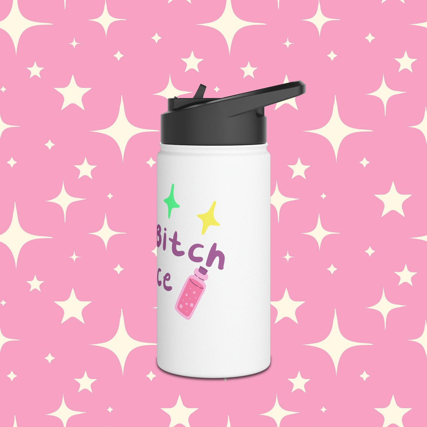 Dumb Bitch Juice Stainless Steel Water Bottle with Standard Lid