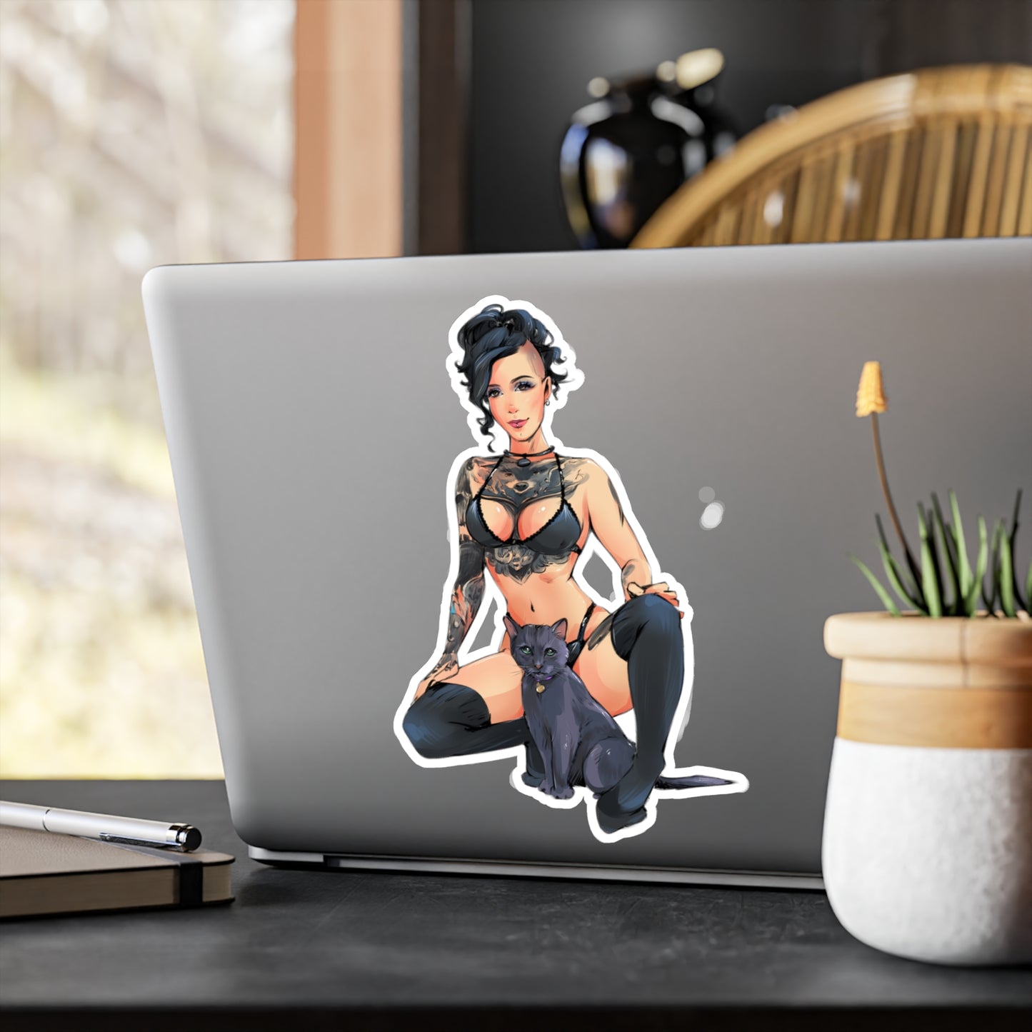 Mimi and Skylar Kiss-Cut Vinyl Sticker