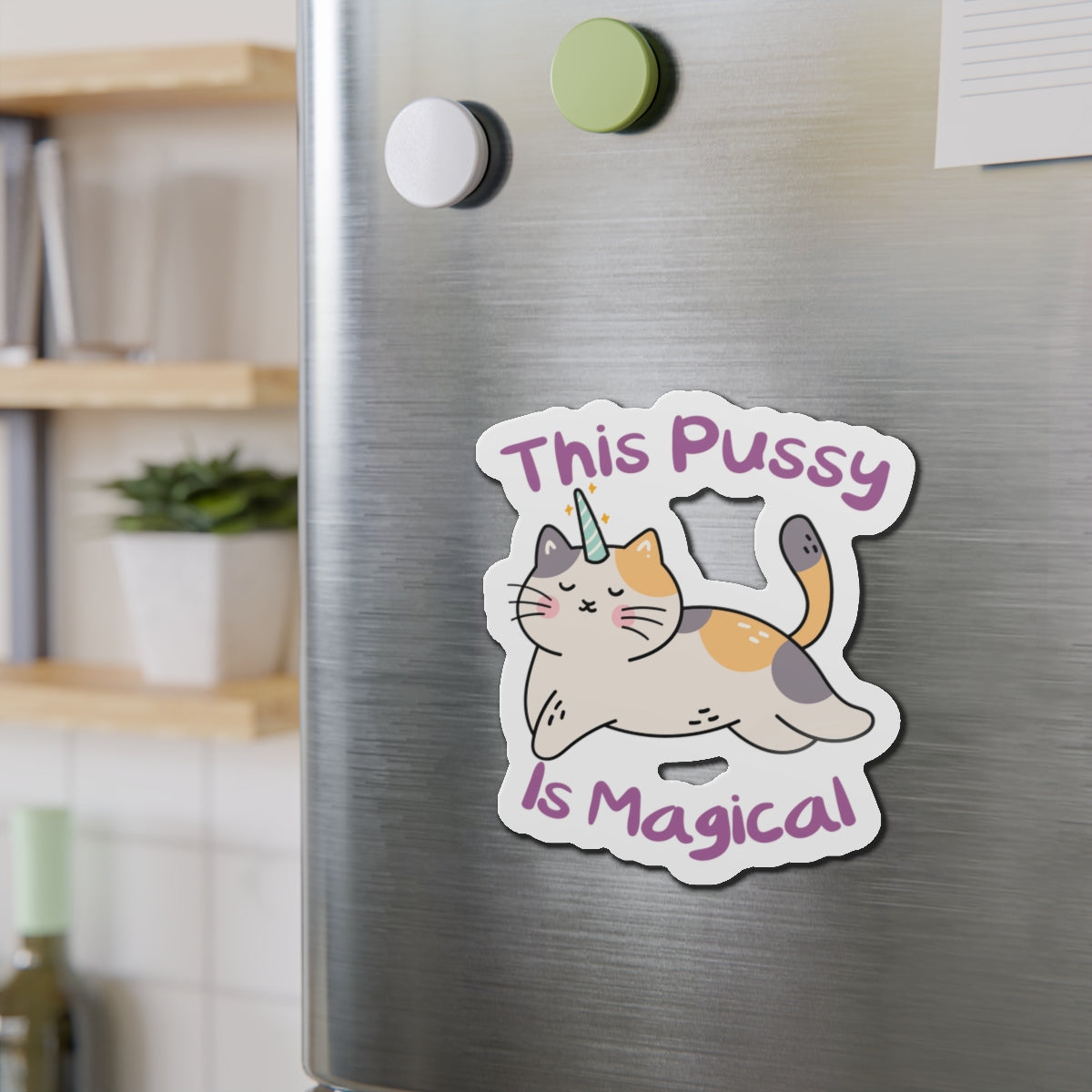 Magic Cat Die-Cut Magnets