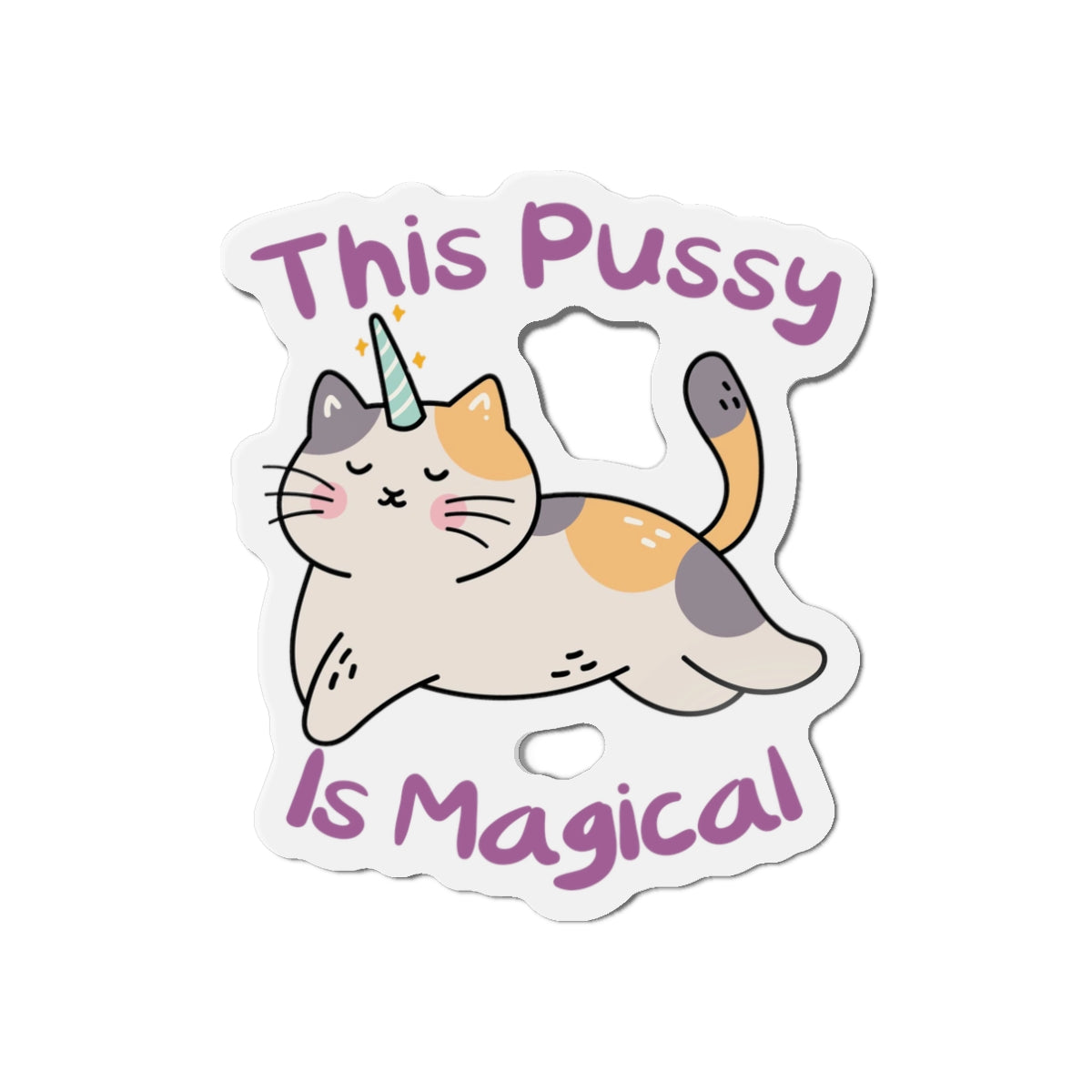 Magic Cat Die-Cut Magnets