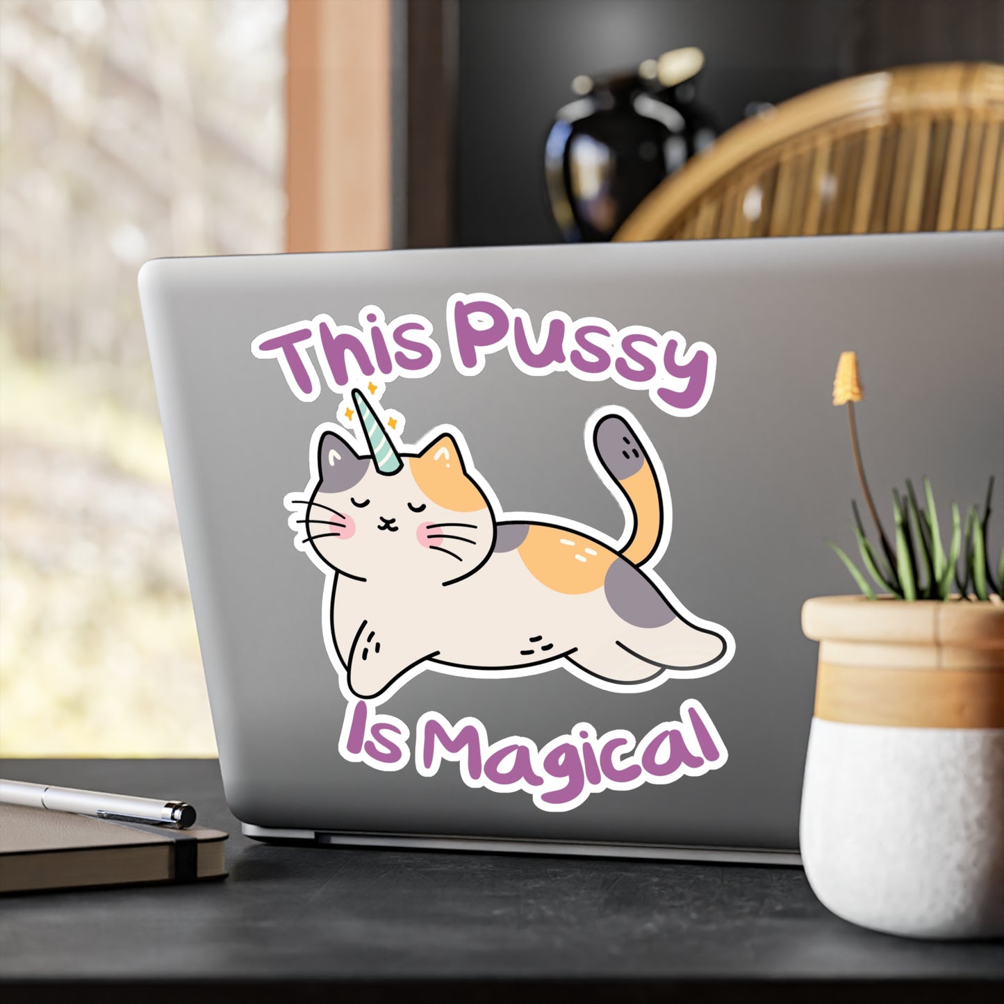 Magic Cat Kiss-Cut Vinyl Decals