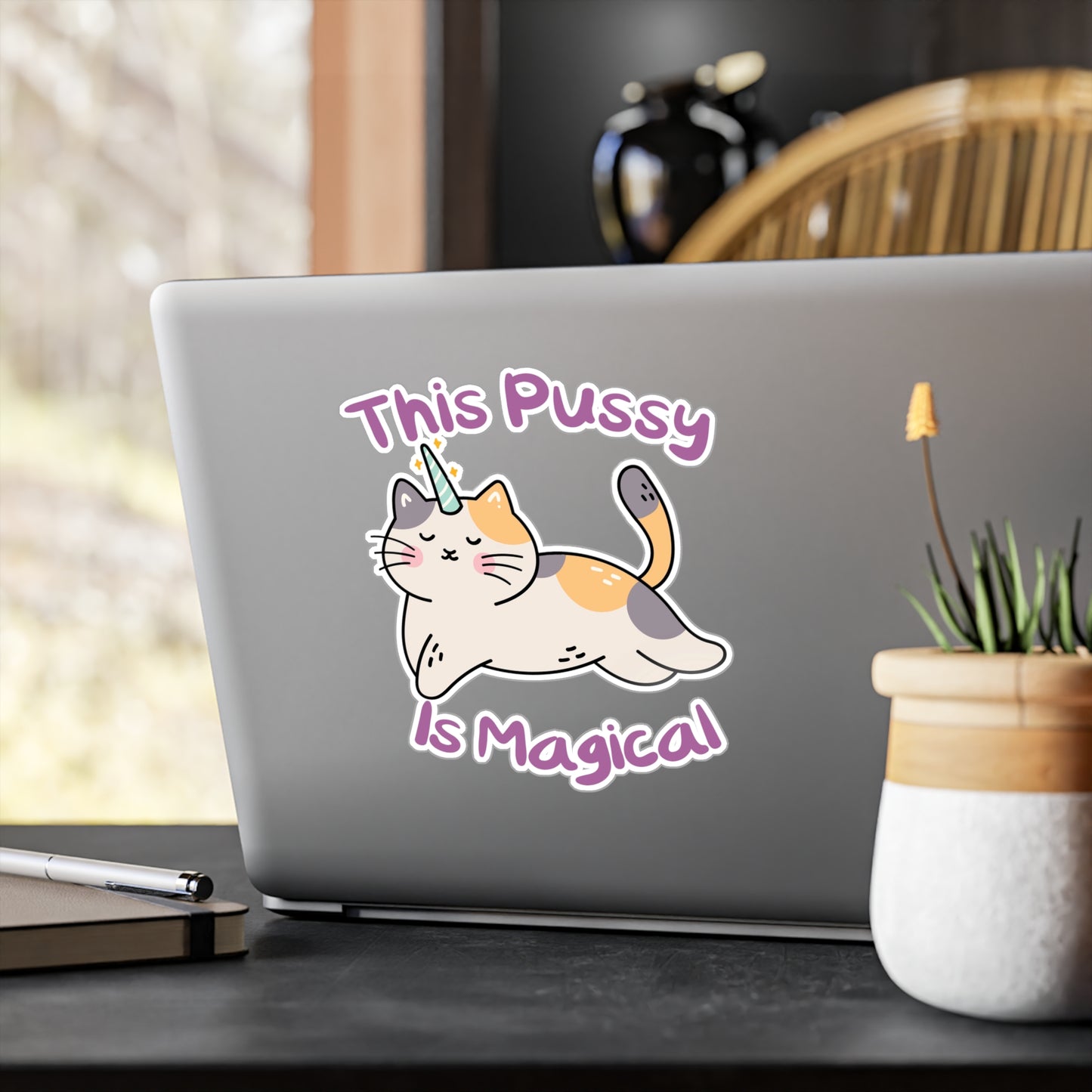 Magic Cat Kiss-Cut Vinyl Decals