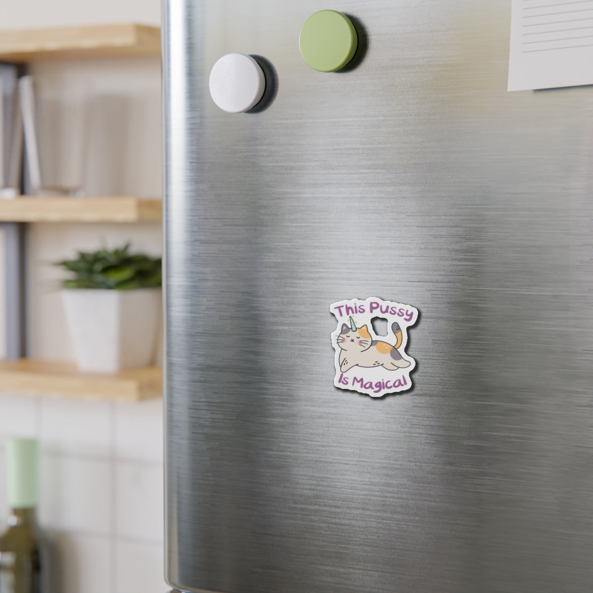 Magic Cat Die-Cut Magnets