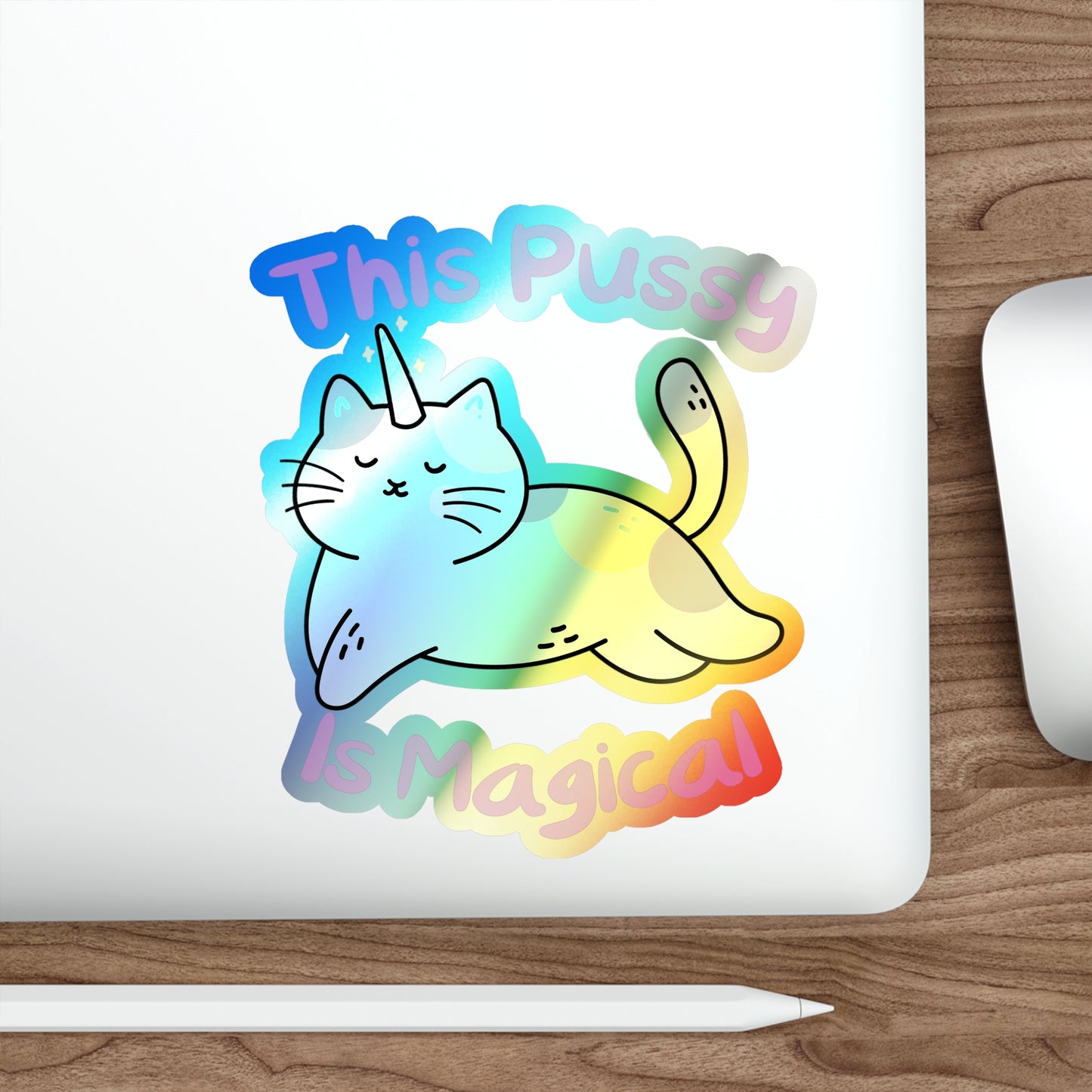 Magic Cat Holographic Die-cut Stickers