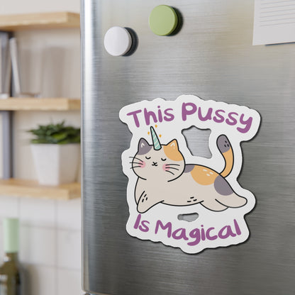Magic Cat Die-Cut Magnets