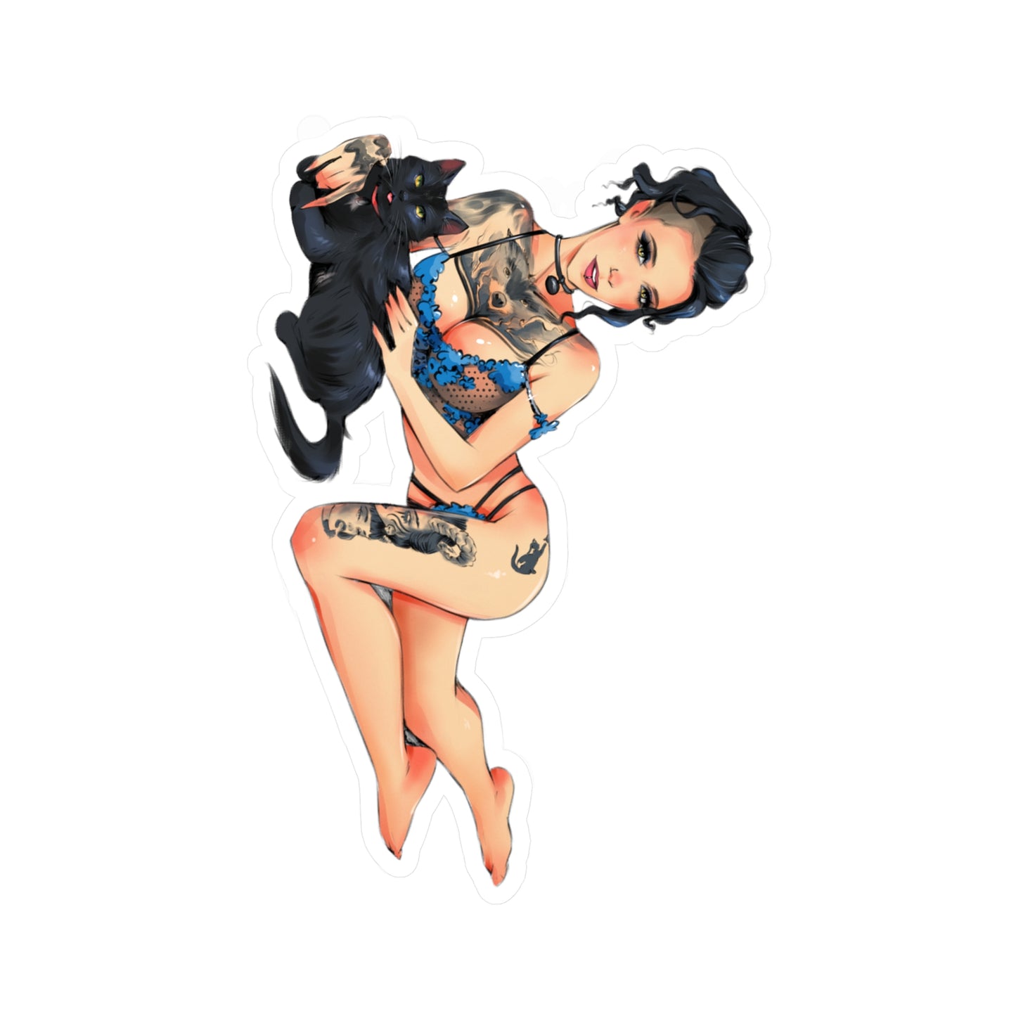 Inkblot and Skylar Kiss-Cut Vinyl Sticker