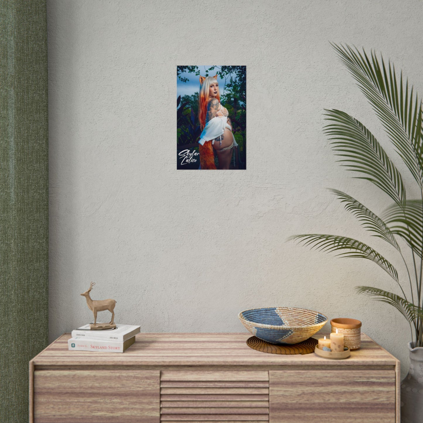 White Fox Vertical Posters