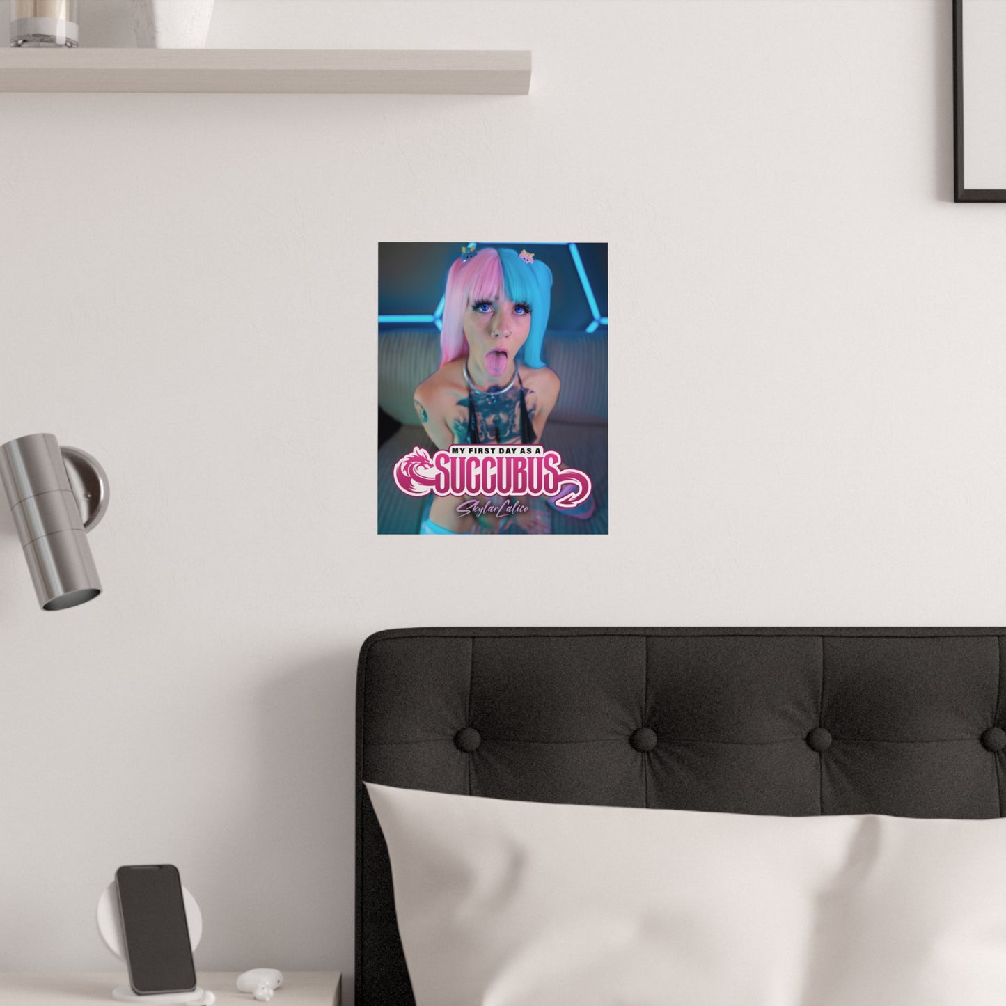 My First Day as a Succubus Satin Posters