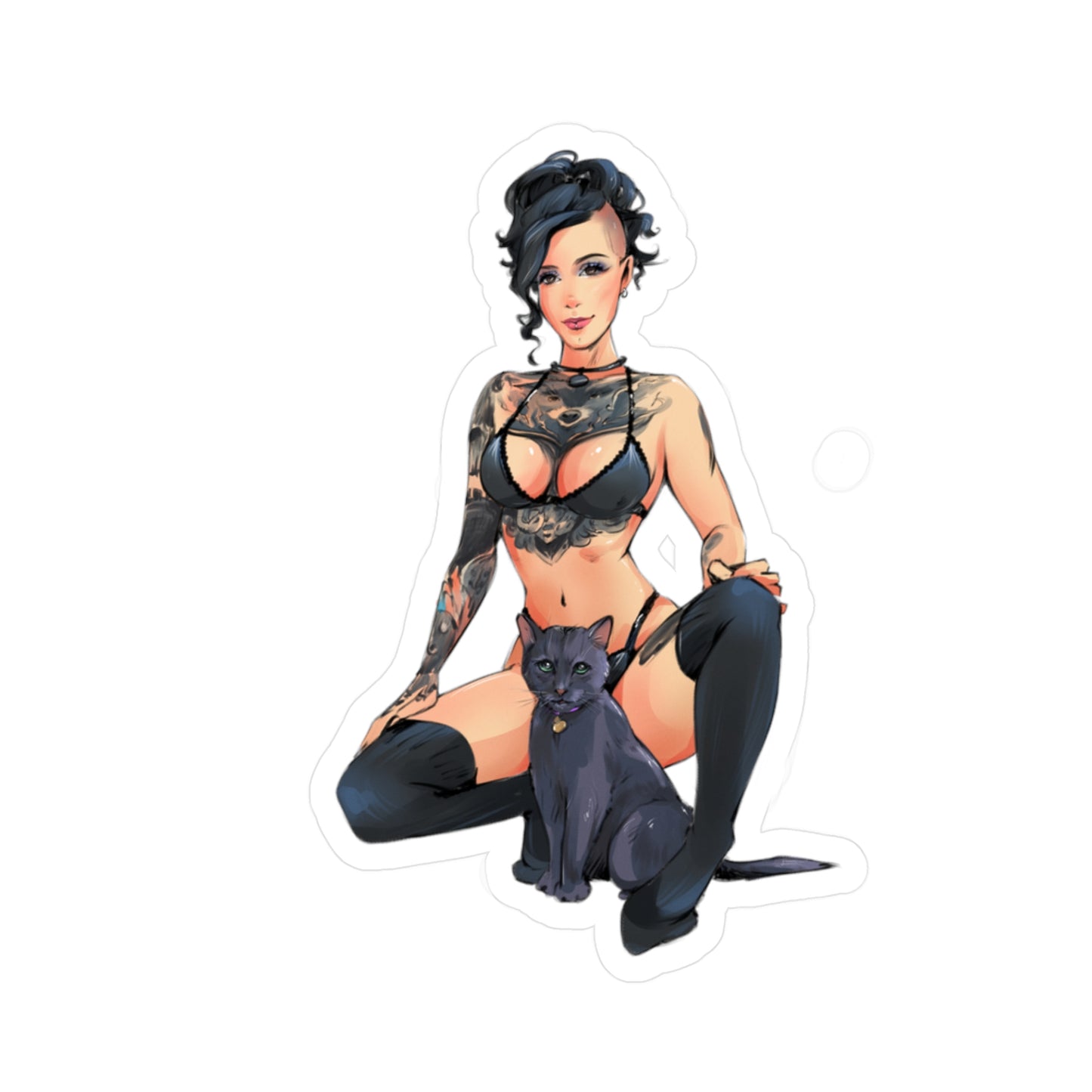 Mimi and Skylar Kiss-Cut Vinyl Sticker