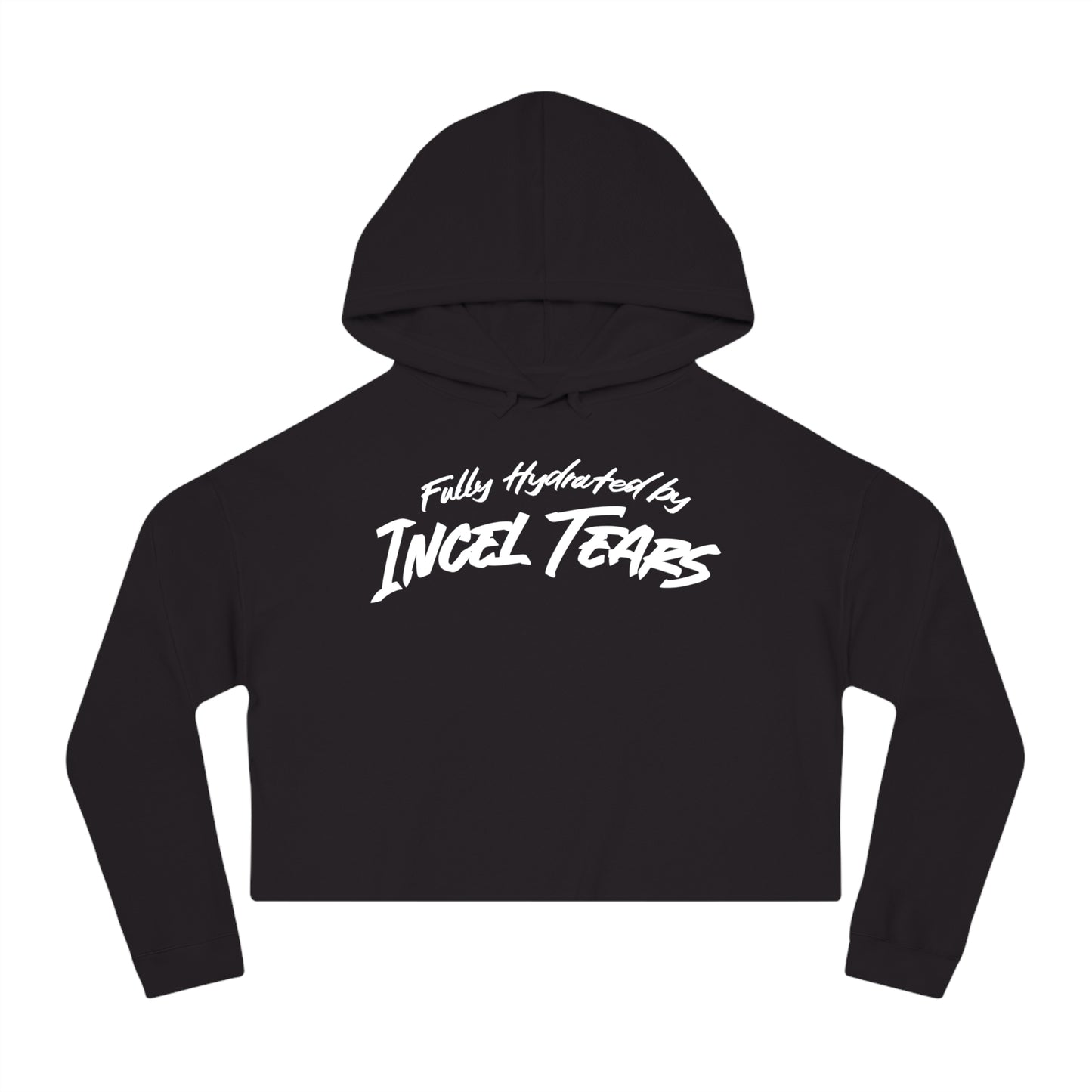 Incel Tears Cropped Hooded Sweatshirt