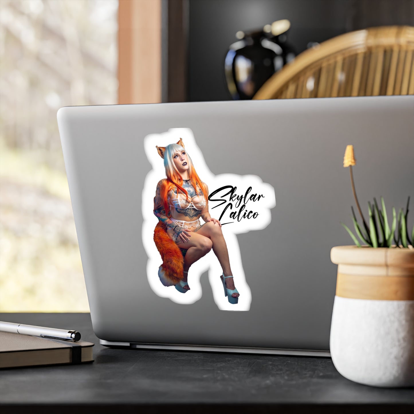 White Fox Vinyl stickers