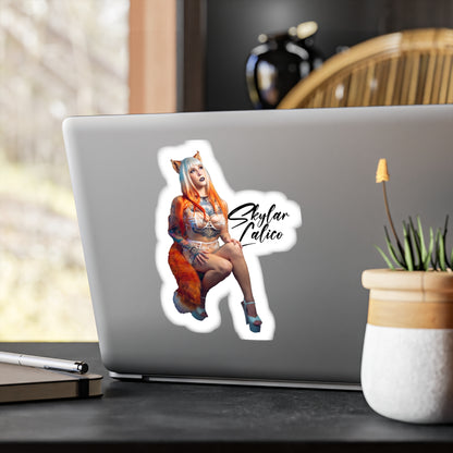 White Fox Vinyl stickers