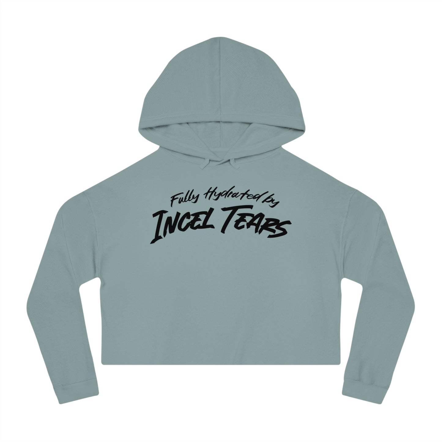 Incel Tears Cropped Hooded Sweatshirt