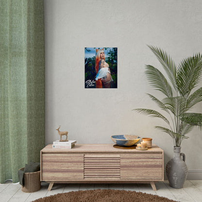 White Fox Vertical Posters