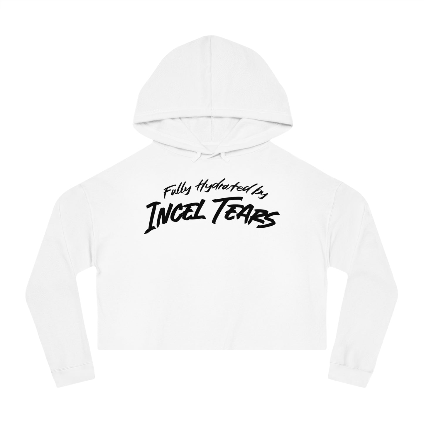 Incel Tears Cropped Hooded Sweatshirt