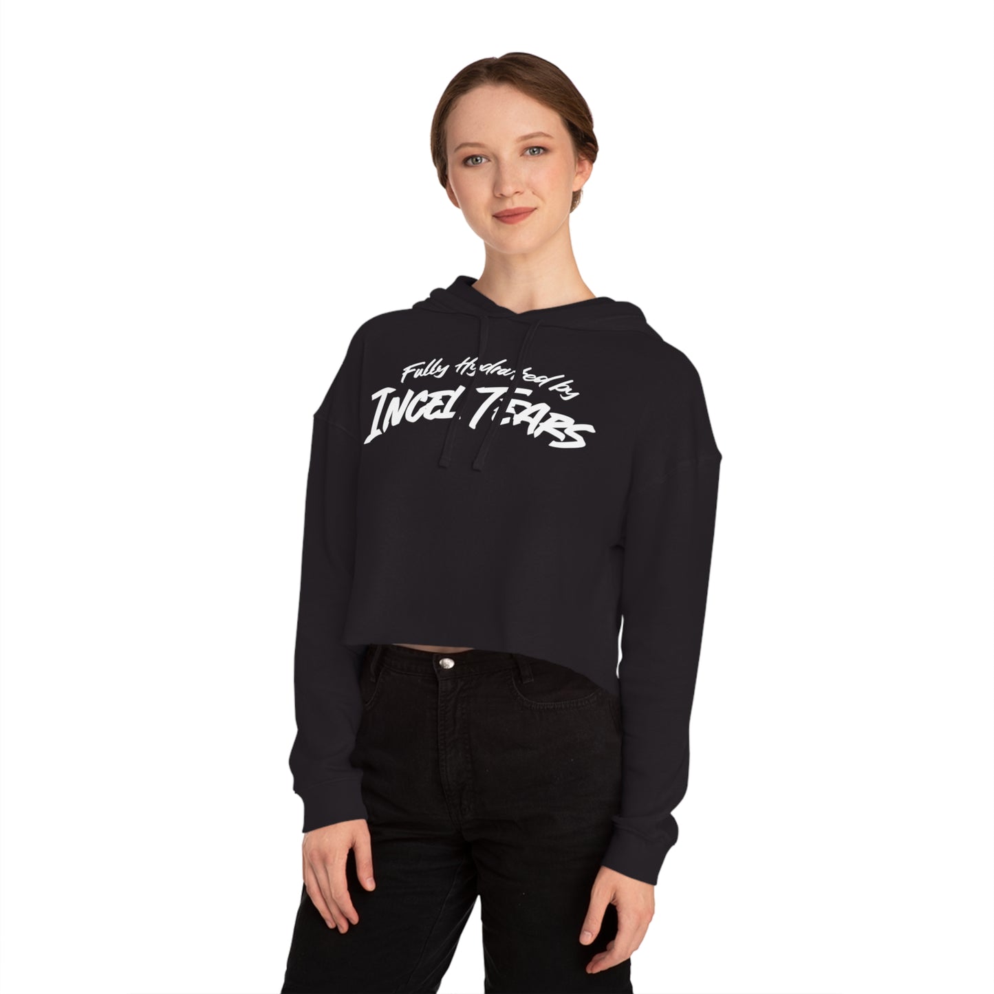 Incel Tears Cropped Hooded Sweatshirt