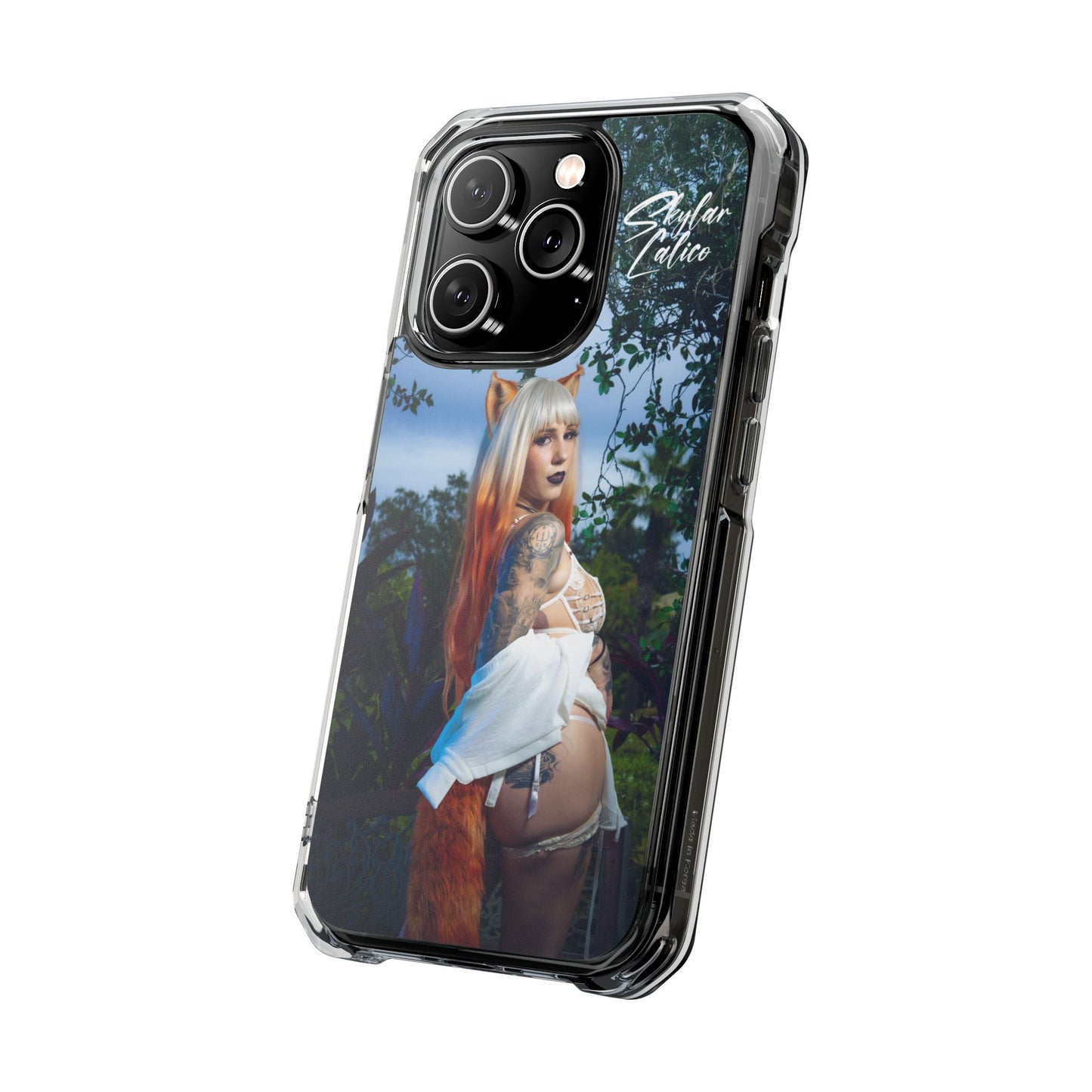 White Fox MagSafe iPhone Case