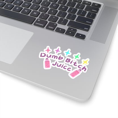 Dumb Bitch Juice Kiss-Cut Stickers